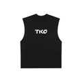 Raw Edge Cotton Tank Top