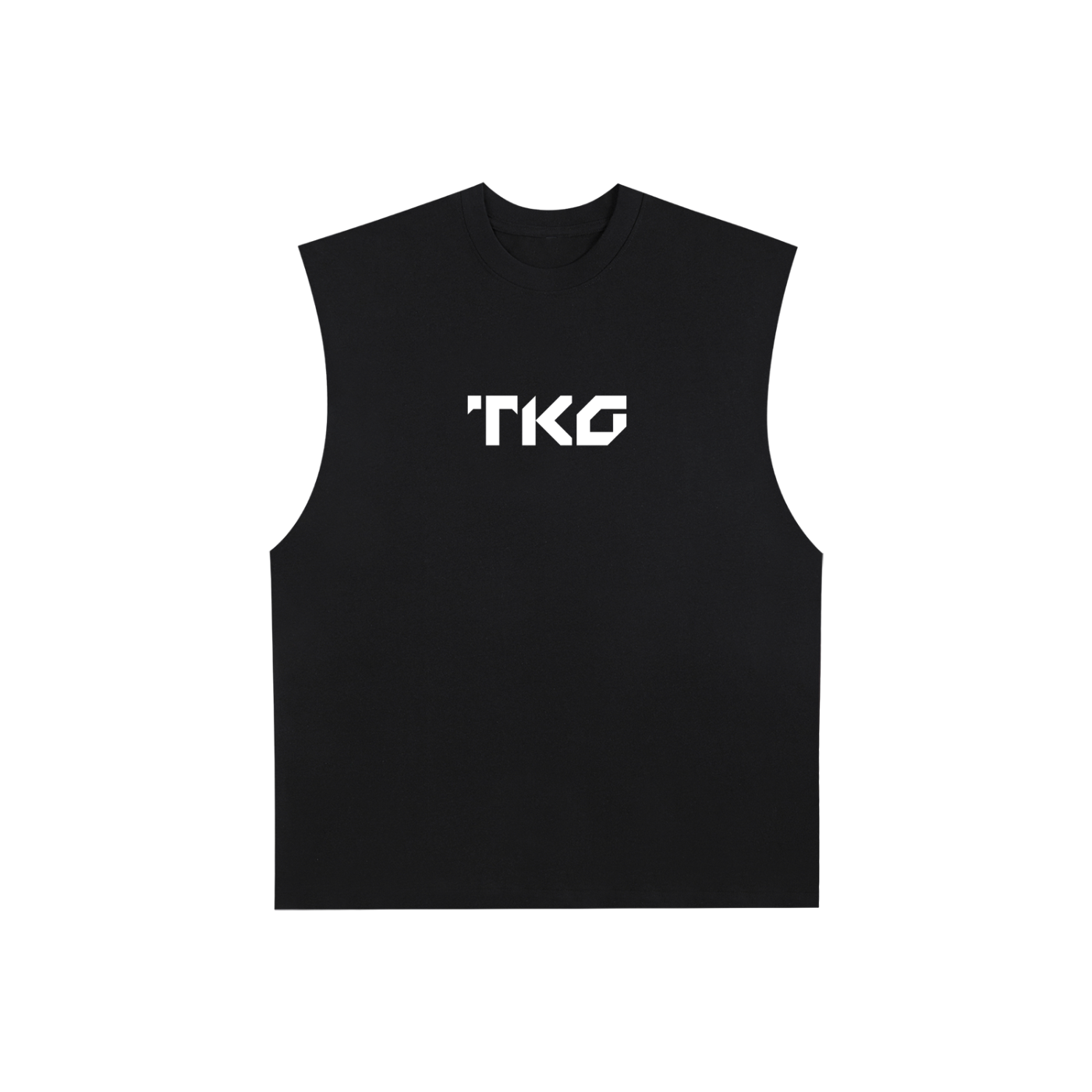 Raw Edge Cotton Tank Top