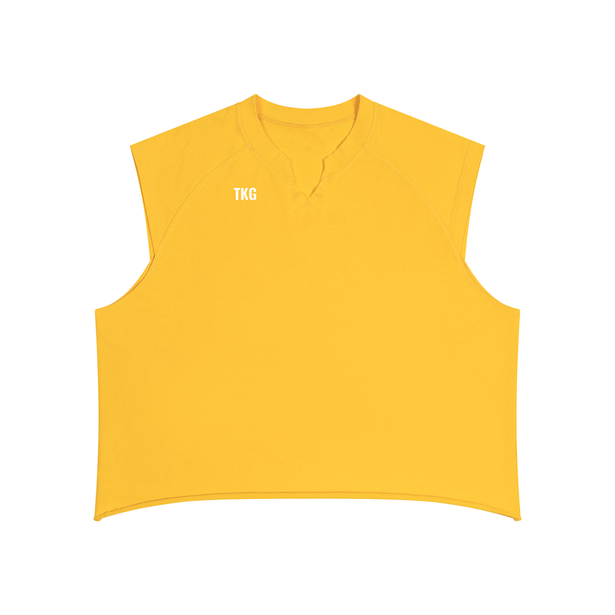 Men’s Boxy Raw Hem Tank Top